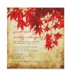 red maple leaves fall wedding invitation