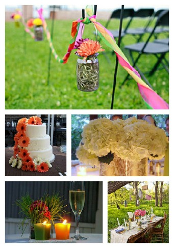 outdoor wedding decoration picture