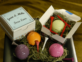 golf ball wedding favor