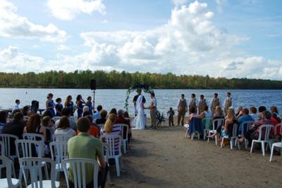 outdoor wedding ceremony