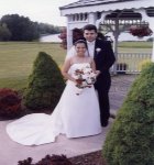 gazebo bride and groom